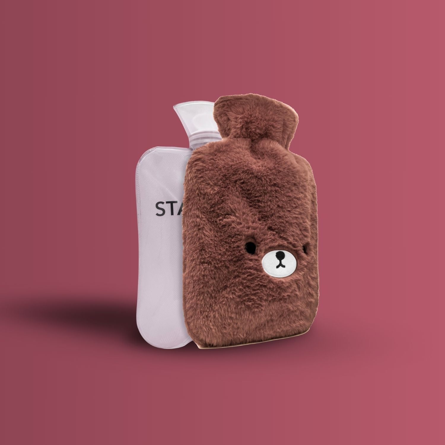 Warmwaterkruik FuzzyBear - Kruik met Zachte Hoes