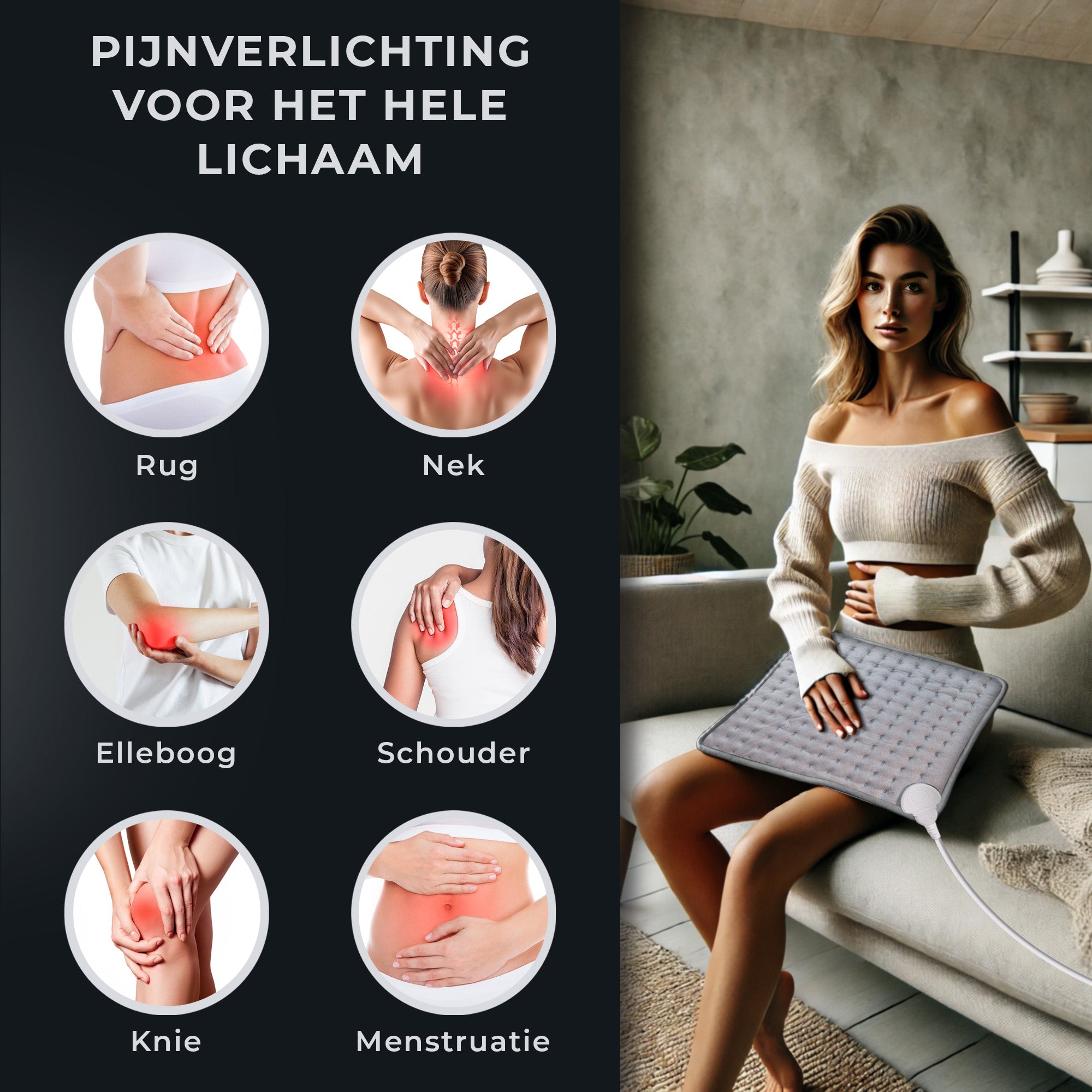 Elektrisch Warmtekussen HeatMat - Snelle Warmte met Timer