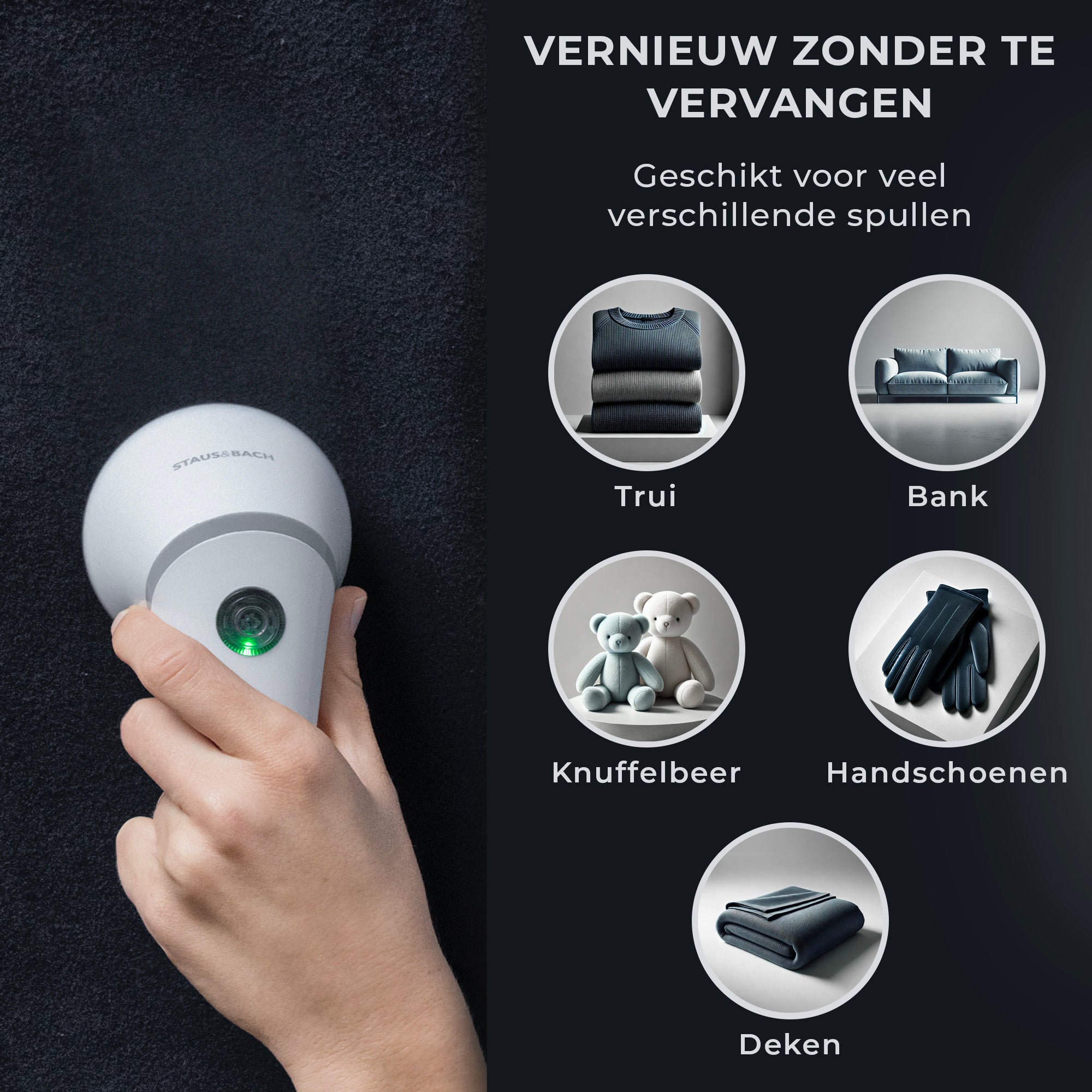 Elektrische Pluizenverwijderaar Lint Pro - USB-C Oplaadbaar