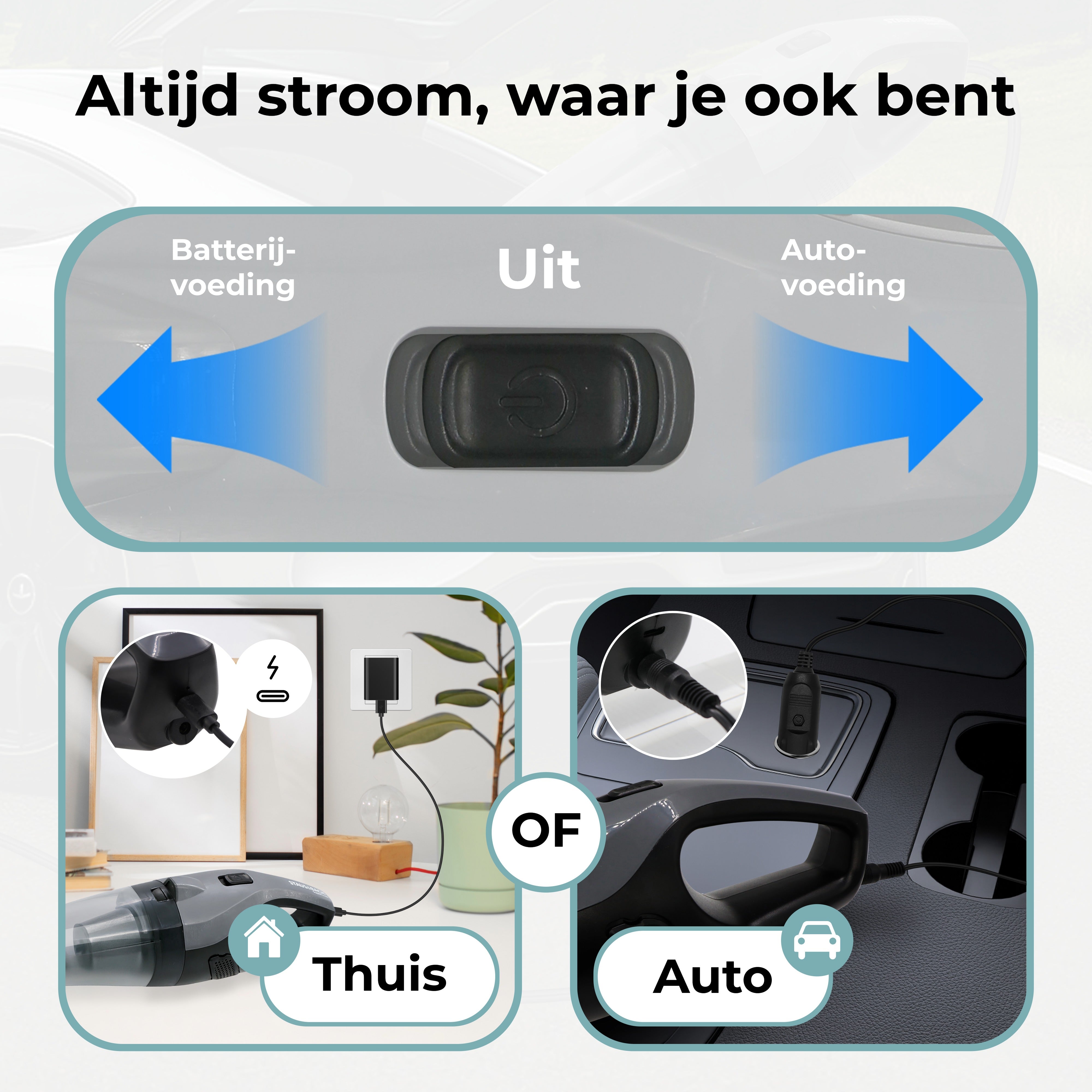 Kruimeldief Supernova - Snoerloze Handstofzuiger