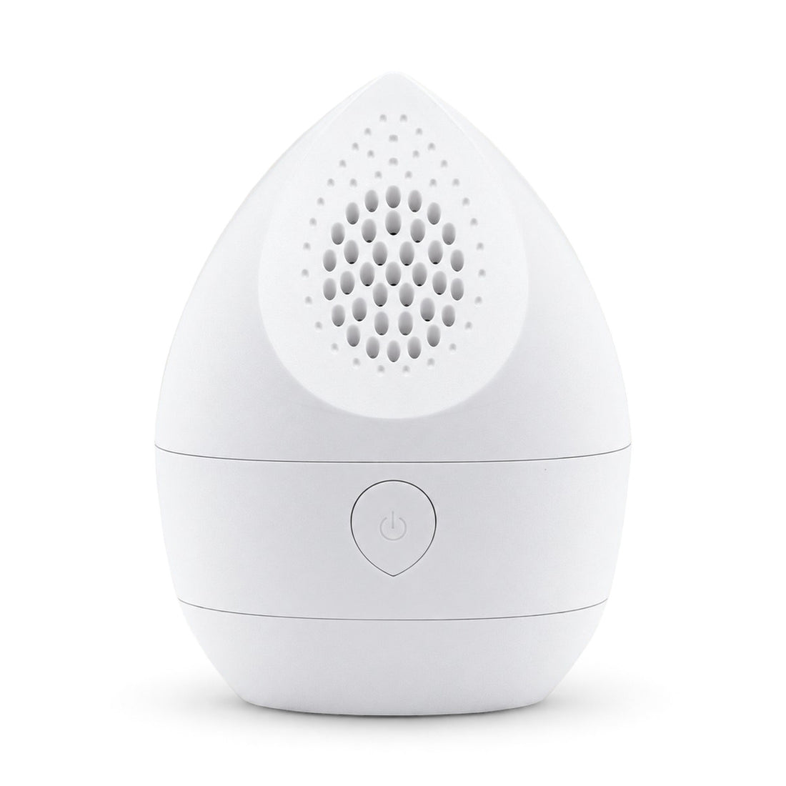 Lint Pro Mini pluizentondeuse in wit met ronde knop, van voren